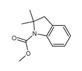 methyl 2,2-dimethylindoline-1-carboxylate结构式