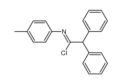 2,2-diphenyl-N-p-tolyl-acetimidoyl chloride结构式