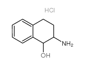 2-氨基-1,2,3,4-四氢萘-1-醇盐酸盐结构式