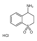 1,1-二氧化-3,4-二氢-2H-硫代色烯-4-胺盐酸盐结构式
