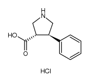 (+/-)-反式-4-苯基吡咯烷-3-羧酸盐酸盐结构式