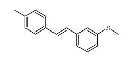 (E)-methyl(3-(4-methylstyryl)phenyl)sulfane Structure