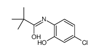 N-(4-chloro-2-hydroxyphenyl)-2,2-dimethylpropanamide结构式