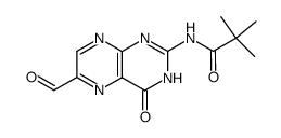 2-Pivaloylamino-6-formylpteridin-4-one Structure