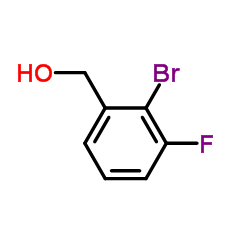 (2-Bromo-3-fluorophenyl)methanol structure