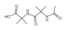 2-(2-乙酰氨基-2-甲基丙酰氨基)-2-甲基丙酸结构式