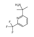 2-(6-(三氟甲基)吡啶-2-基)丙烷-2-胺结构式