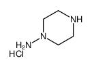 piperazin-1-amine hydrochloride Structure