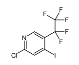 2-Chloro-4-iodo-5-(pentafluoroethyl)pyridine结构式