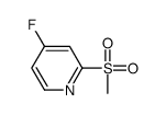 4-Fluoro-2-(methylsulfonyl)pyridine structure