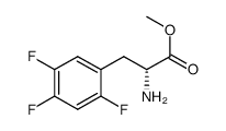 methyl (R)-2-amino-3-(2,4,5-trifluorophenyl)propanoate结构式
