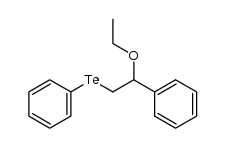 2-ethoxy-2-phenylethyl phenyl telluride Structure