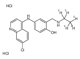 N-Desethyl amodiaquine-d5 dihydrochloride Structure