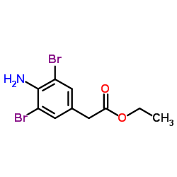(4-Amino-3,5-dibromo-phenyl)-acetic acid ethyl ester结构式