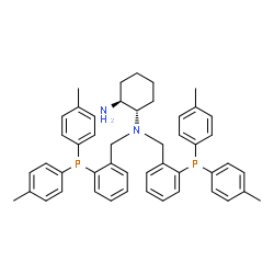 (1S,2S)-N,N-双[2-(二对甲苯基膦基)苄基]环己烷-1,2-二胺结构式