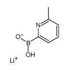 Lithium hydrogen-6-methylpyridine-2-boronate Structure