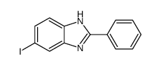 5-iodo-2-phenyl-1H-benzimidazole结构式