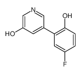 5-(5-fluoro-2-hydroxyphenyl)pyridin-3-ol Structure