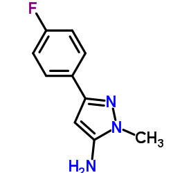 3-(4-氟苯基)-1-甲基-1H-吡唑-5-胺结构式