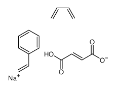 sodium,buta-1,3-diene,(E)-4-hydroxy-4-oxobut-2-enoate,styrene结构式