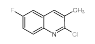 2-氯-6-氟-3-甲基喹啉结构式