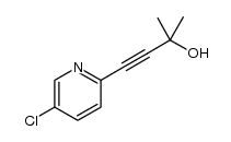 4-(5-chloro-2-pyridyl)-2-methyl-3-butyn-2-ol structure