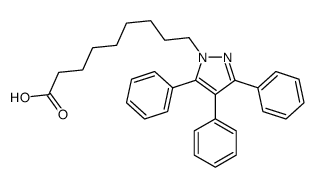 3,4,5-triphenyl-1H-pyrazole-1-nonanoic acid Structure