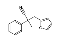 3-(furan-2-yl)-2-methyl-2-phenylpropanenitrile结构式