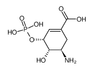 5-aminoshikimate-3-phosphate Structure