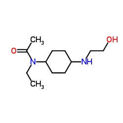 N-Ethyl-N-{4-[(2-hydroxyethyl)amino]cyclohexyl}acetamide结构式