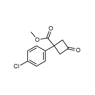 Methyl 1-(4-chlorophenyl)-3-oxocyclobutane-1-carboxylate Structure