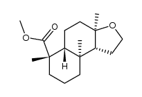 methyl 8α,12-epoxy-13,14,15,16-tetranorlabdan-19-oate Structure