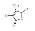 3-bromo-5-hydroxy-4-methyl-5H-furan-2-one结构式