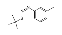 (Z)-(3-methylphenyl)azo tert-butyl sulfide结构式