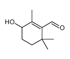 3-hydroxy-2,6,6-trimethylcyclohexene-1-carbaldehyde结构式