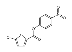 4-硝基苯基5-氯噻吩-2-羧酸酯结构式