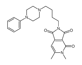 3,4-dimethyl-8-[4-(4-phenylpiperazin-1-yl)butyl]-3,8-diazabicyclo[4.3. 0]nona-4,10-diene-2,7,9-trione结构式