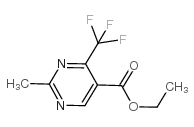 2-甲基-4-(三氟甲基)嘧啶-5-羧酸乙酯结构式