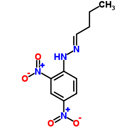 Butanal, (2,4-dinitrophenyl)hydrazone Structure