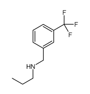 N-[[3-(trifluoromethyl)phenyl]methyl]propan-1-amine结构式
