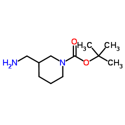 tert-Butyl 3-(aminomethyl)piperidine-1-carboxylate structure
