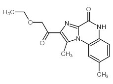 Imidazo[1,2-a]quinoxaline-2-carboxylic acid, 4,5-dihydro-1,8-dimethyl-4-oxo-, ethyl ester Structure