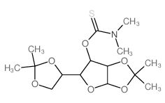 a-D-Glucofuranose,1,2:5,6-bis-O-(1-methylethylidene)-, dimethylcarbamothioate (9CI)结构式