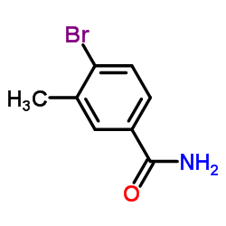 4-溴-3-甲基苯甲酰胺结构式