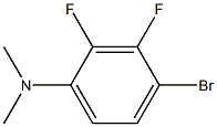 4-溴-2、3-二氟-N、N-二甲基苯胺结构式