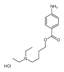 4-(4-aminobenzoyl)oxybutyl-diethylazanium,chloride Structure