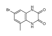 7-bromo-5-methyl-1,2,3,4-tetrahydroquinoxalin-2,3-dione结构式