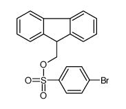 9H-fluoren-9-ylmethyl 4-bromobenzenesulfonate结构式