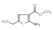 2-氨基-5-乙基噻吩-3-甲酸甲酯结构式