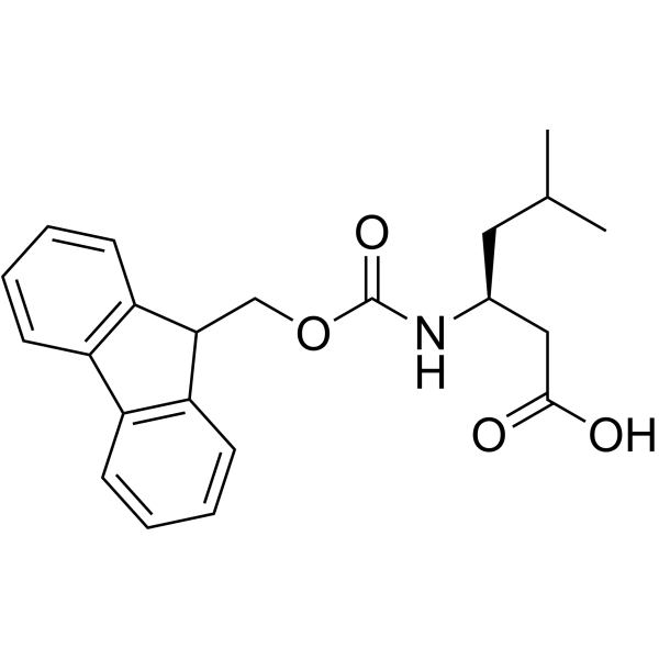 Fmoc-L-Β-同型亮氨酸结构式